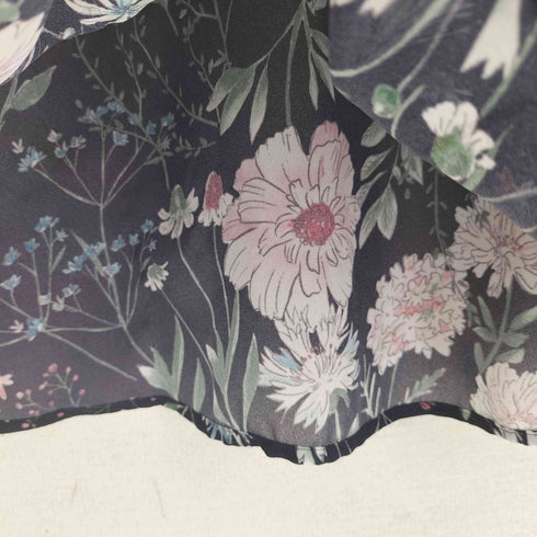 vivapresto 長袖 花柄 シアーブラウス レディース JPN:38
