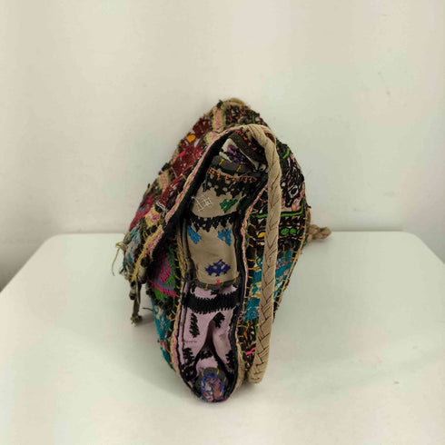 SHAMANIKA 刺繍デザインショルダーバッグ レディース