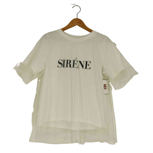 レルビエ LHELBIE SIRENE チュールロゴTシャツ レディース JPN:M