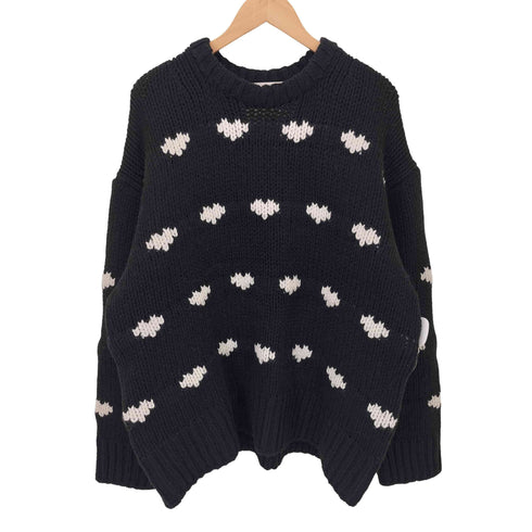 NKNIT 24AW Heart Pattern KNIT ハート パターン ニット レディース JPN:0