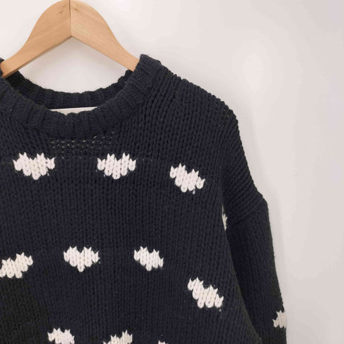 NKNIT 24AW Heart Pattern KNIT ハート パターン ニット レディース JPN:0