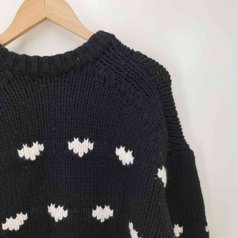 NKNIT 24AW Heart Pattern KNIT ハート パターン ニット レディース JPN:0