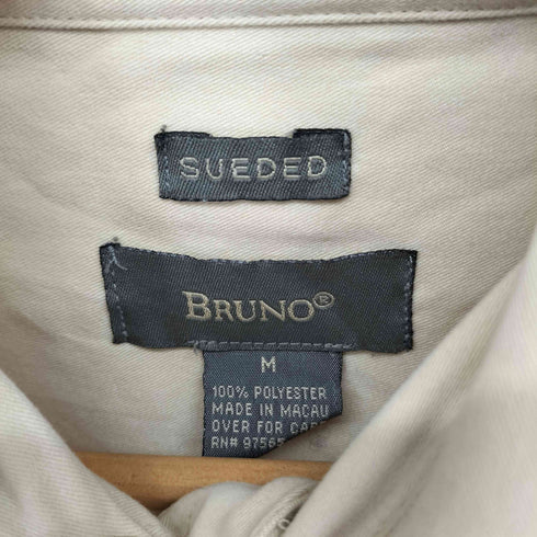 ブルーノ BRUNO SUEDE フェイクスエードシャツ メンズ import:M
