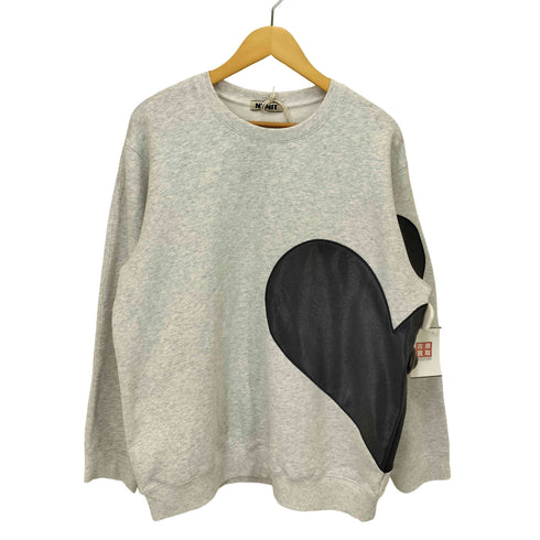 NKNIT 24AW Heart Pattern Pullover Sweat ハートパターン プルオーバー スウェット レディース JPN:0