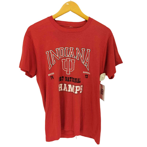 80S 1987 INDINANA フロントプリントTシャツ メンズ