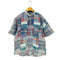 エディーバウアー Eddie Bauer 90s 黒タグ パッチワーク 半袖シャツ メンズ JPN:XL