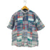 エディーバウアー Eddie Bauer 90s 黒タグ パッチワーク 半袖シャツ メンズ JPN:XL