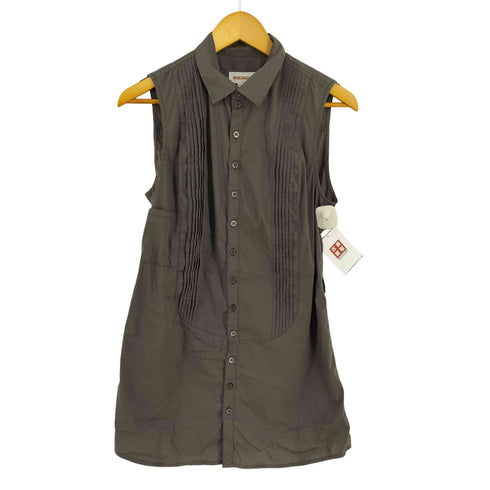 ディーゼル DIESEL ノースリーブ ブザムシャツ レディース import:S