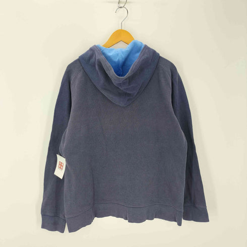 エディーバウアー Eddie Bauer 鹿の子 ジップアップ パーカー ナス紺 メンズ JPN:L