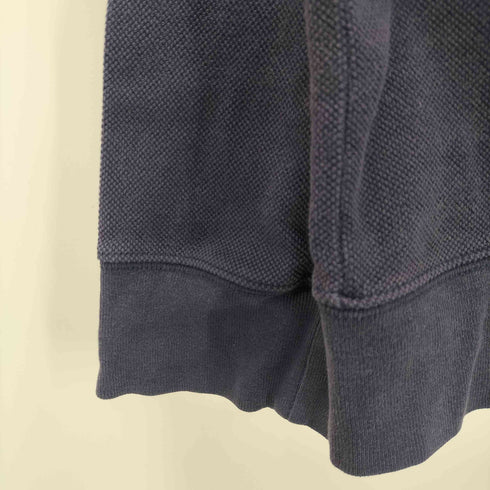 エディーバウアー Eddie Bauer 鹿の子 ジップアップ パーカー ナス紺 メンズ JPN:L