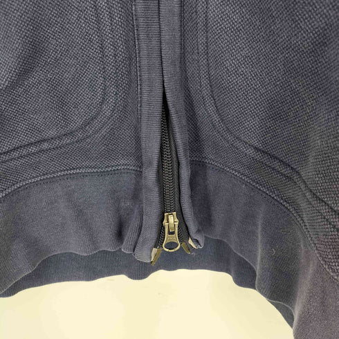 エディーバウアー Eddie Bauer 鹿の子 ジップアップ パーカー ナス紺 メンズ JPN:L
