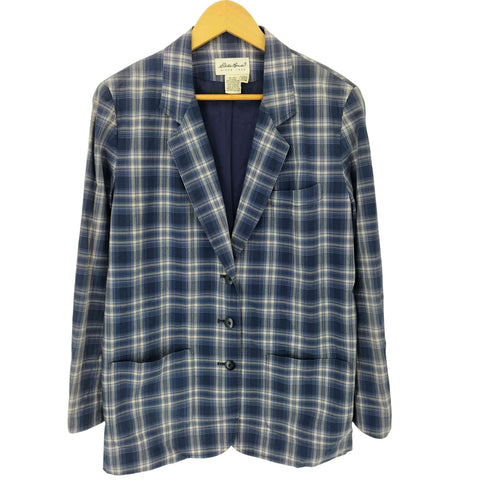 エディーバウアー Eddie Bauer 00S チェックテーラードジャケット レディース import:M