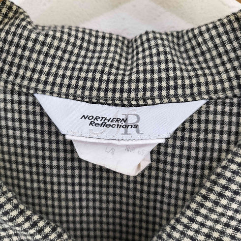 northern reflections ポリレーヨン チェックシャツ レディース import:L