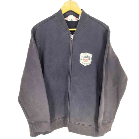 エディーバウアー Eddie Bauer SPORTS SHOP ナス紺 フェード スウェットブルゾン メンズ JPN:M