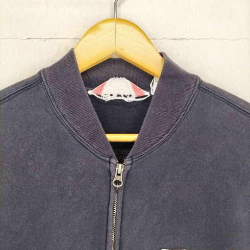 エディーバウアー Eddie Bauer SPORTS SHOP ナス紺 フェード スウェットブルゾン メンズ JPN:M