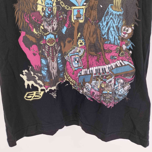フィフティーファイブディーエスエル 55DSL WHAAAT キャラクター プリント S/S Tシャツ メンズ import:S