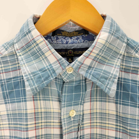 トミーヒルフィガー TOMMY HILFIGER 半袖チェックシャツ メンズ import:M
