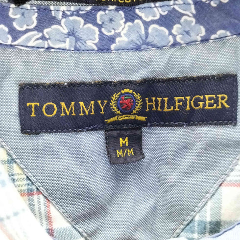 トミーヒルフィガー TOMMY HILFIGER 半袖チェックシャツ メンズ import:M