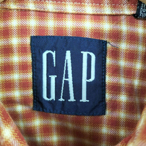 ギャップ Gap ボタンダウンL/S チェックシャツ メンズ import:S