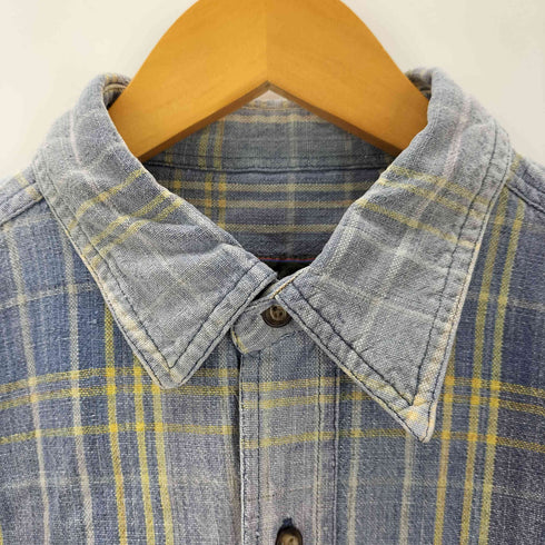 ティンバーランド Timberland 90s フェード 半袖チェックシャツ メンズ JPN:L