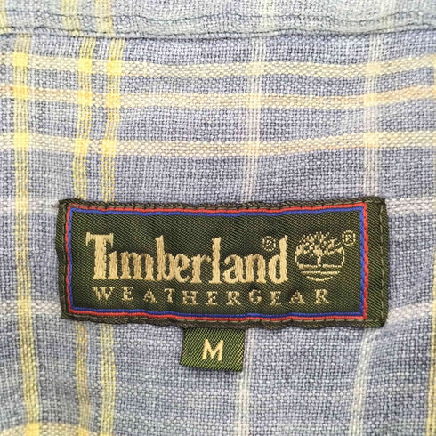 ティンバーランド Timberland 90s フェード 半袖チェックシャツ メンズ JPN:L