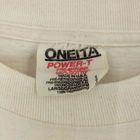 オニータ ONEITA 90S USA製 スタープリントTee シングルステッチ メンズ import:L