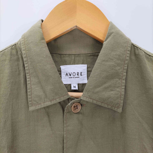Awork 半袖サファリシャツ メンズ JPN:M