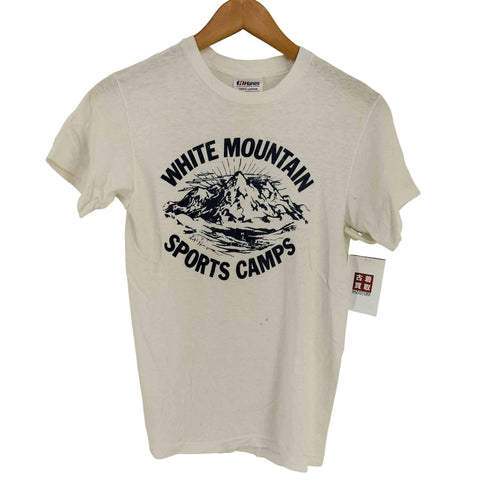 ヘインズ Hanes 90S USA製 マウンテンプリントTee シングルステッチ レディース import:S