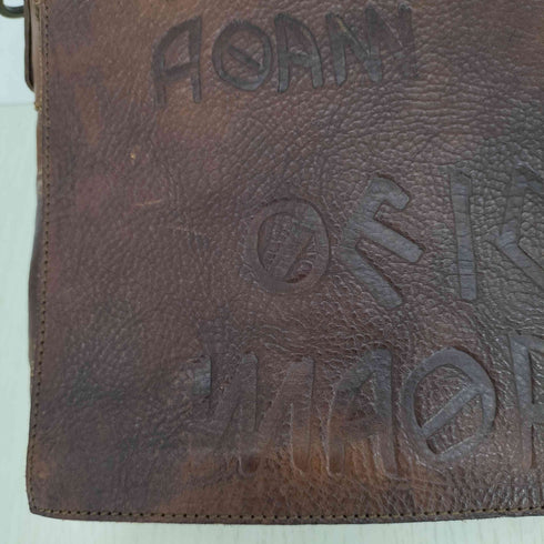Libris オフィシナ・リブリス イタリア製 ハンドメイド レザーショルダーバッグ メンズ