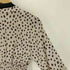 ナチュラルビューティーベーシック NATURAL BEAUTY BASIC 22AW ダルメシアン柄 ボウタイ ロング ワンピース レディース PS