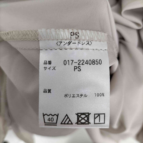 ナチュラルビューティーベーシック NATURAL BEAUTY BASIC 22AW ダルメシアン柄 ボウタイ ロング ワンピース レディース PS