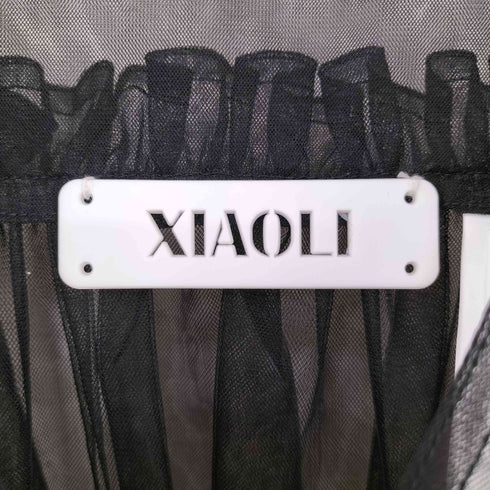 XIAOLI フリル チュールシアーベスト レディース import:S 165
