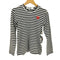 プレイコムデギャルソン PLAY COMME des GARCONS Unisex Border Long Sleeve T-Shirt レディース XXS