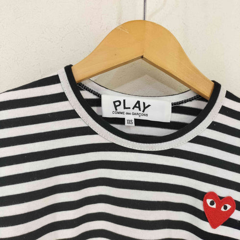 プレイコムデギャルソン PLAY COMME des GARCONS Unisex Border Long Sleeve T-Shirt レディース XXS