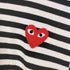 プレイコムデギャルソン PLAY COMME des GARCONS Unisex Border Long Sleeve T-Shirt レディース XXS