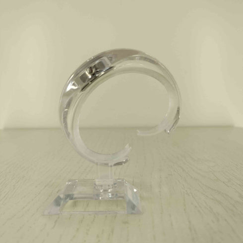 イッセイミヤケ ISSEY MIYAKE O オー 吉岡徳仁 TOKUJIN YOSHIOKA クリア バングルウォッチ 腕時計 レディース
