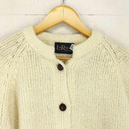 LeRoy くるみボタン アクリルニットカーディガン レディース import:L