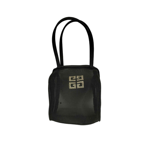 ジバンシィ GIVENCHY ロゴ刺繍 ミニメッシュポーチ レディース