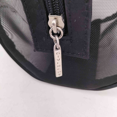 ジバンシィ GIVENCHY ロゴ刺繍 ミニメッシュポーチ レディース