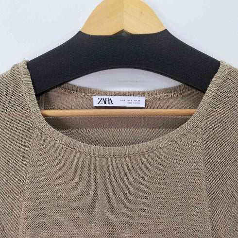 ザラ ZARA S/S サマーニットロングワンピース レディース import:S