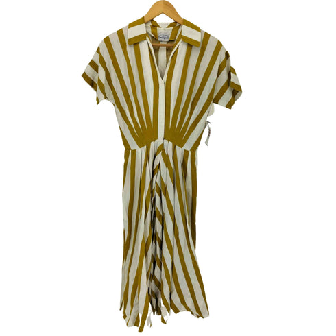 60S~70S TALONジップ ストライプワンピース レディース