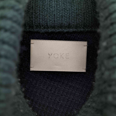 ヨーク YOKE BIAS BORDER DRIVERS KNIT メンズ