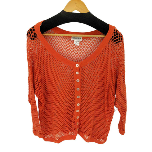 メッシュニットカーディガン レディース import:M