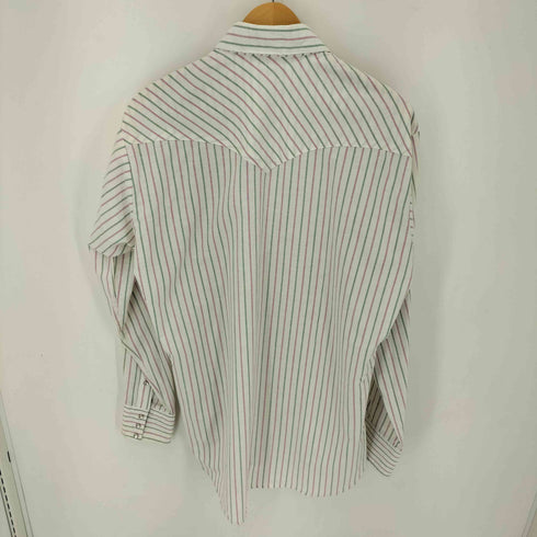 80S RUDDOCK SHIRTS USA製 ストライプウエスタンシャツ メンズ