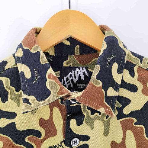 レフラー Leflah バイカラーミリタリーシャツ メンズ JPN:M