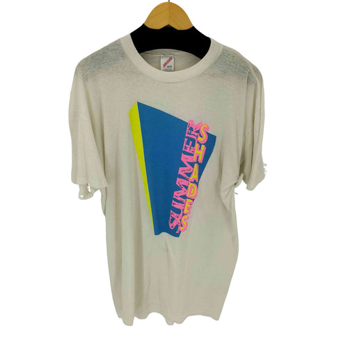 ジャージーズ JERZEES 90S USA製 フロントプリントオーバーサイズTシャツ メンズ ONE SIZE