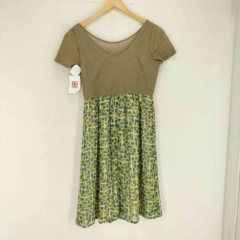 バーニーズニューヨーク BARNEYS NEWYORK シルク混S/Sワンピース レディース 38