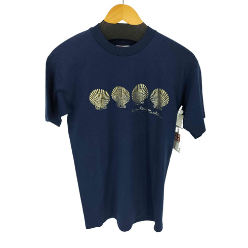 ヘインズ Hanes 80S USA製 fifty fifty ホタテ プリントTシャツ メンズ import:M