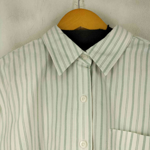 ユニクロジェイダブリューアンダーソン UNIQLO JW ANDERSON オックスフォードストライプシャツ レディース JPN:L
