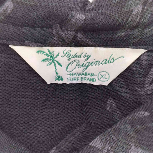 Styled by originals HAWAIIAN SURF BRAND レーヨン ループカラー オープンカラー ココナッツボタン S/S アロハシャツ メンズ import:XL